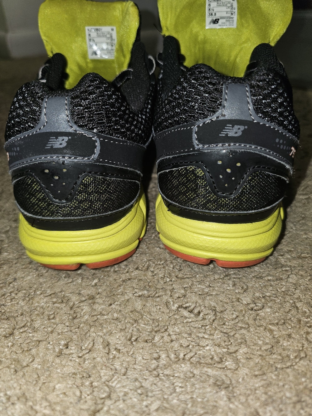 New Balance Men’s Running Shoes - Black & Yellow - Picture 3 of 5
